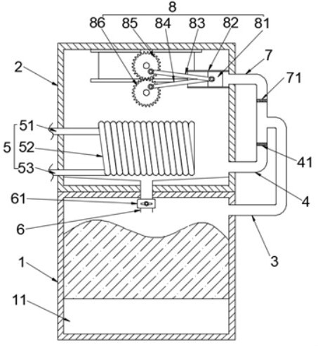 Rupture disk type boiler explosion-proof device