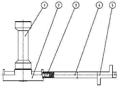 Rotor guide bar tensioning tool and tensioning method of AC traction motor