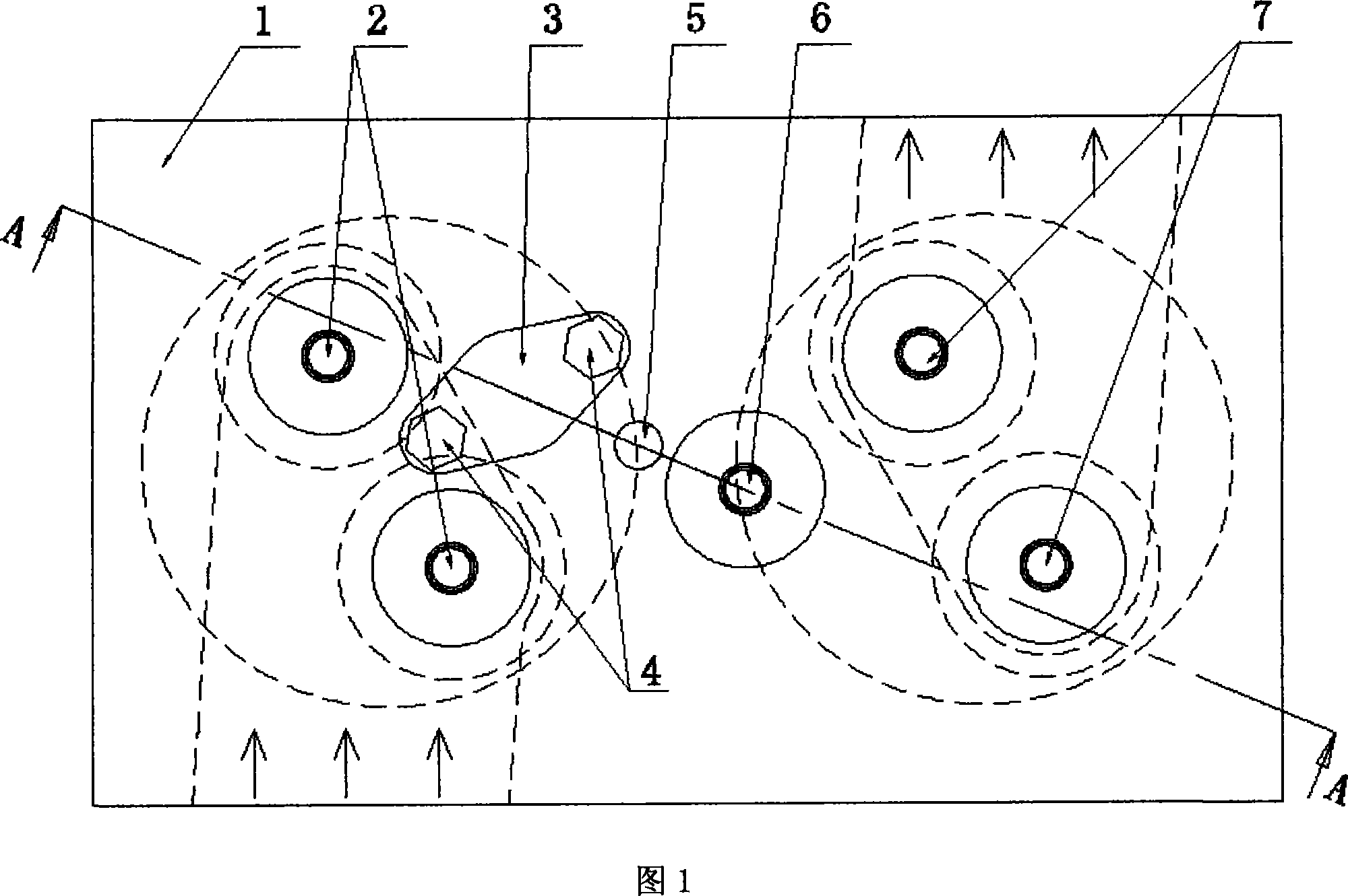 Compressed action independent-chamber reciprocating type four-stroke engine