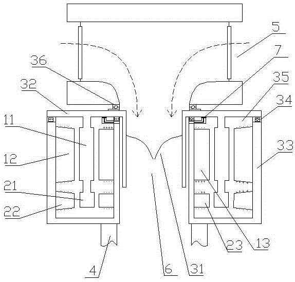 Vertical annularly mounted efficient excitating fixed blade axial-flow type hydrogenerator and work doing method thereof