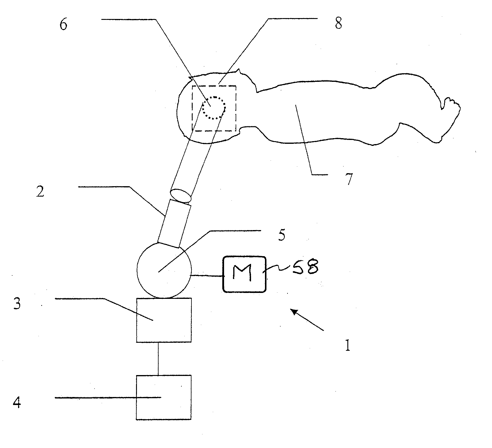 Method and device for the contactless determination of the body temperature