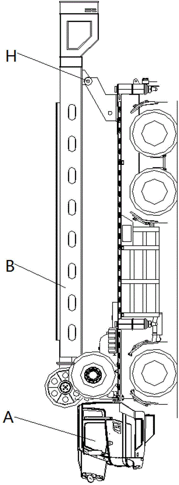 Vehicle-mounted drilling rig operation control system and method