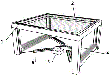 Equipment for shooting ink shading dynamic video and application method thereof