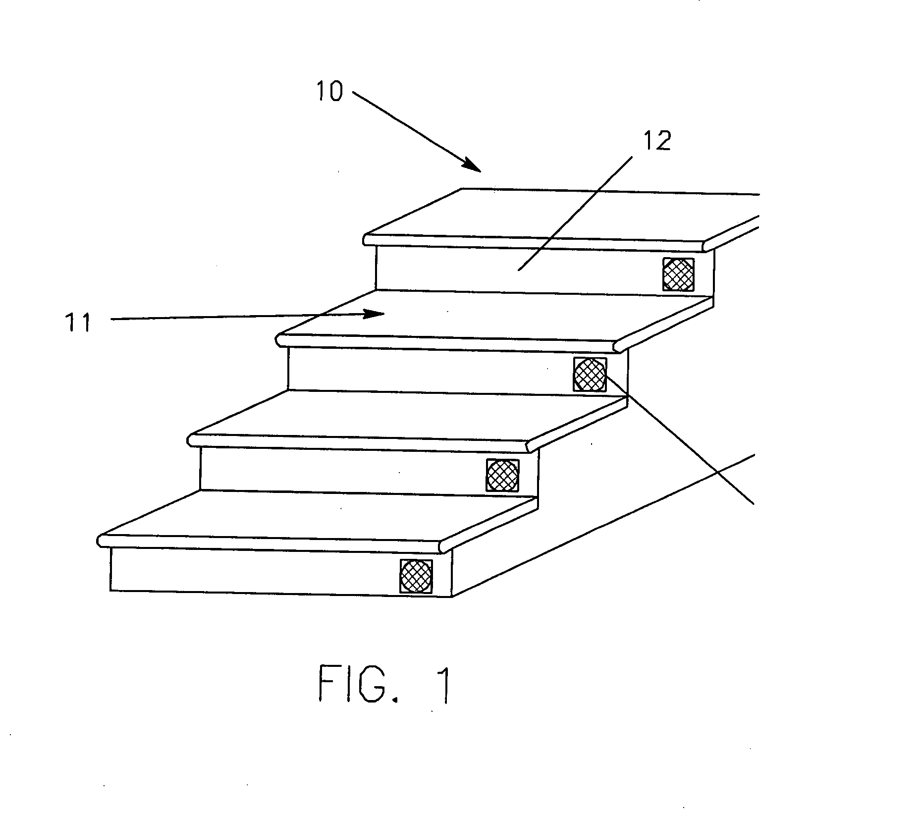 Position indicating steps