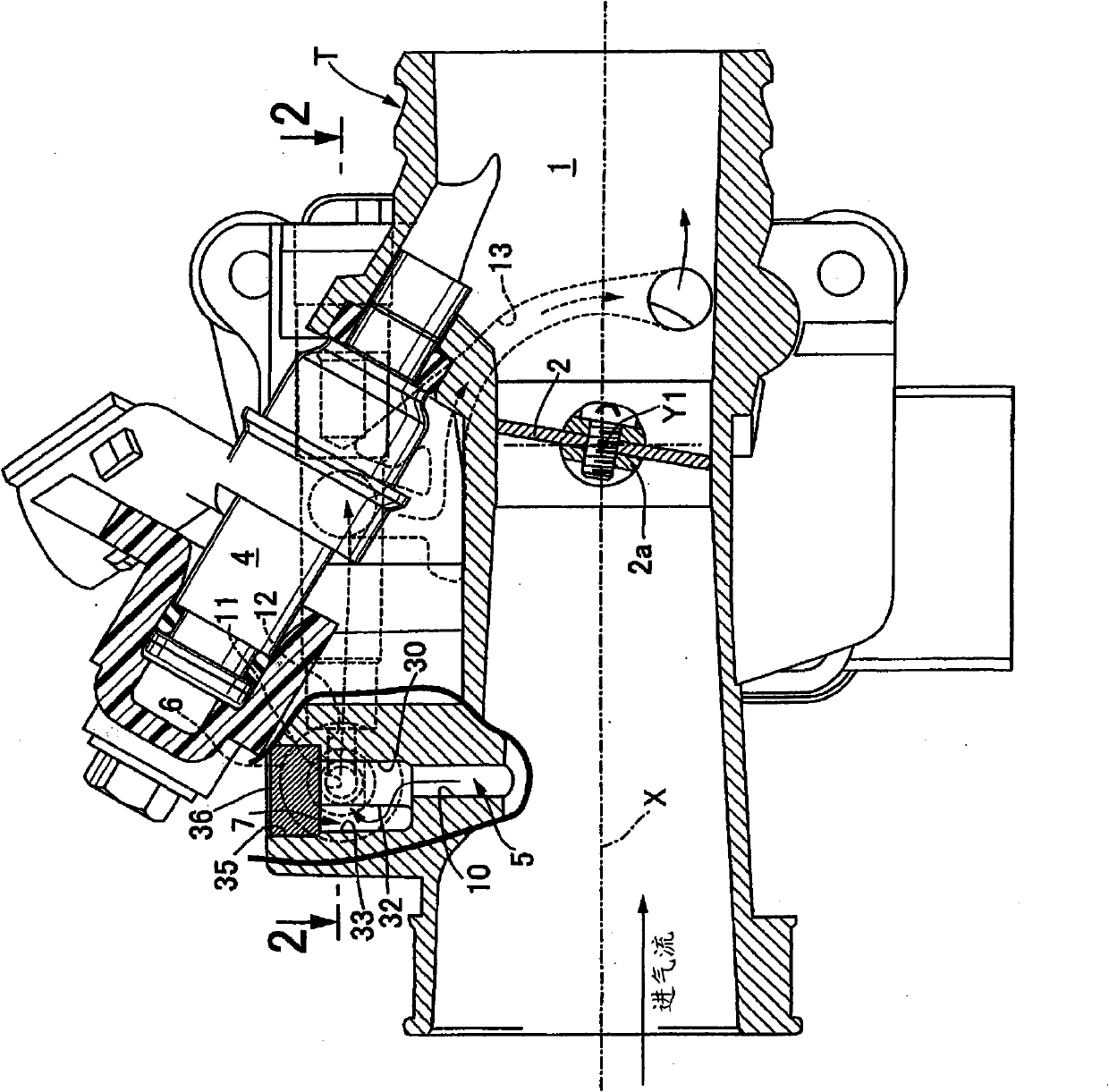 Idle air intake control device of engine