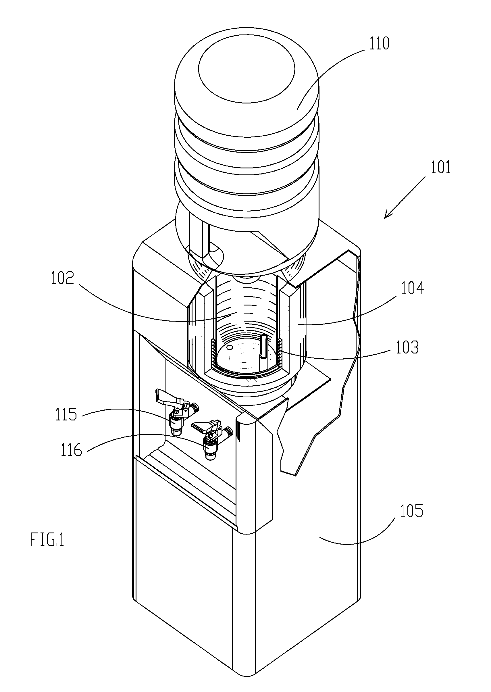 Apparatus and method for steam disinfection of liquid dispensing machine