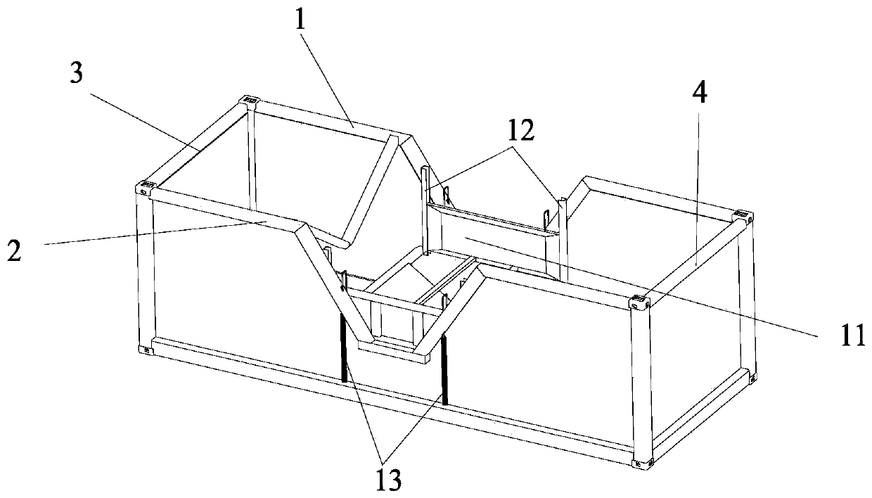 Sliding door assembly and container therewith