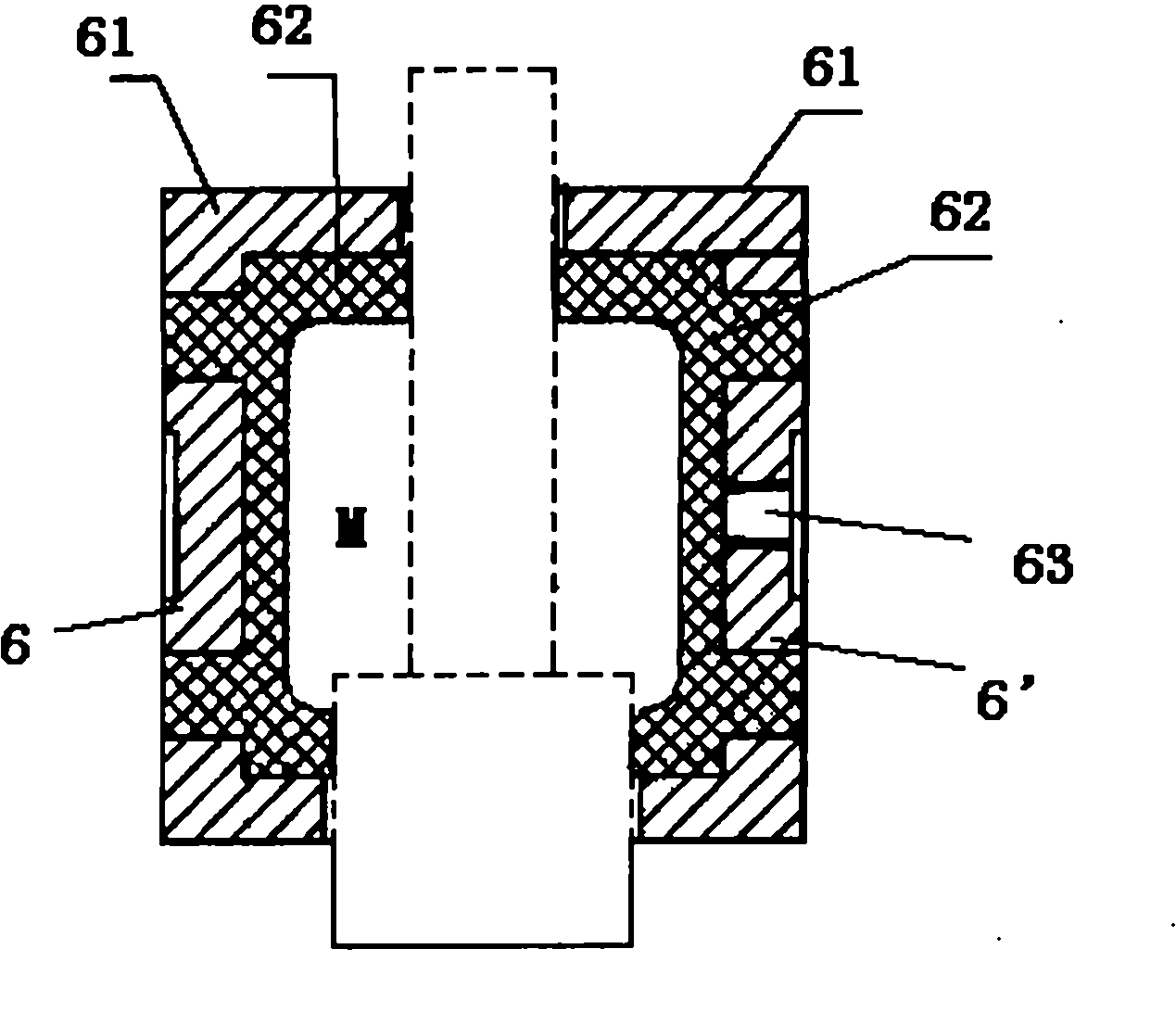 Aerated detector of damper of oil seal type