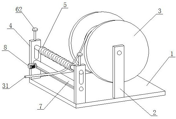 A cable winding device with cable cutting function