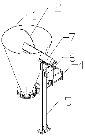 High-speed blending fast feeding device