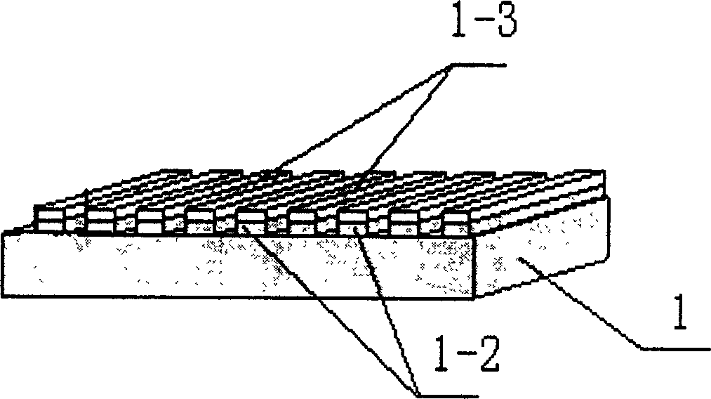 Nano level grating for polarization beam division / combination and method for making same
