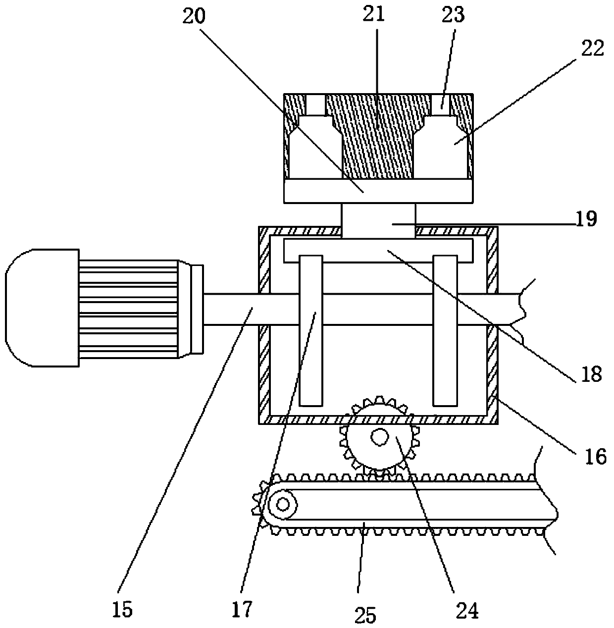 Automatic ink filling device capable of preventing bottle body from spilling based on cam principle