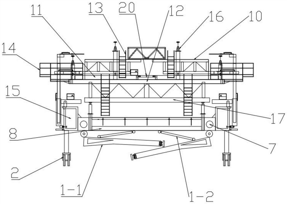 Disassembly-free multifunctional assembling trolley suitable for fully-assembled subway station