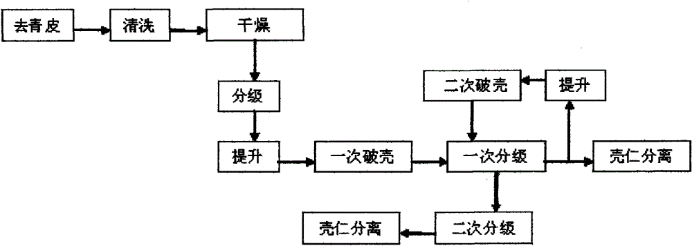 Walnut processing technology and whole set processing equipment