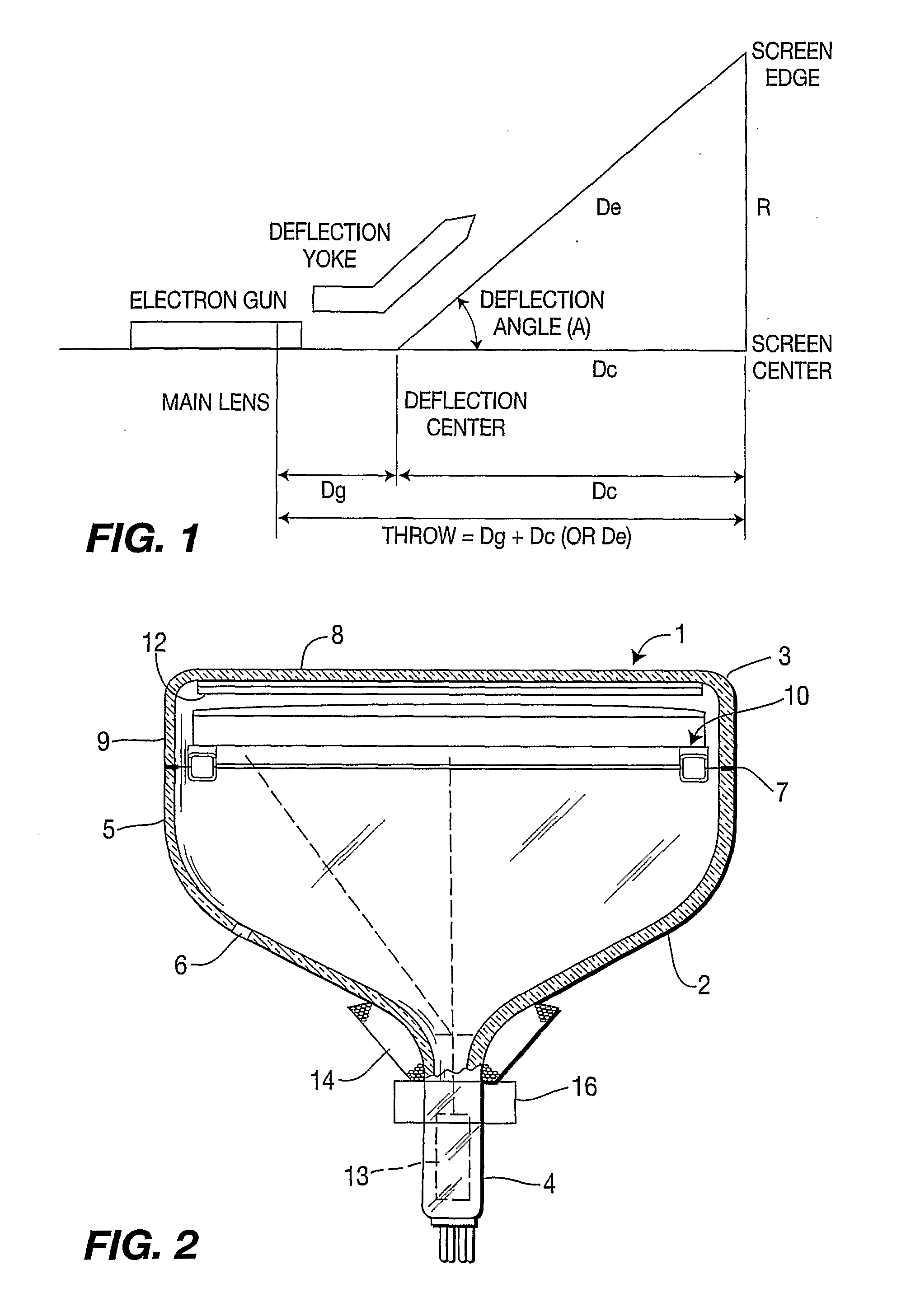 CRT display having a single plane sheath beam bender and video correction