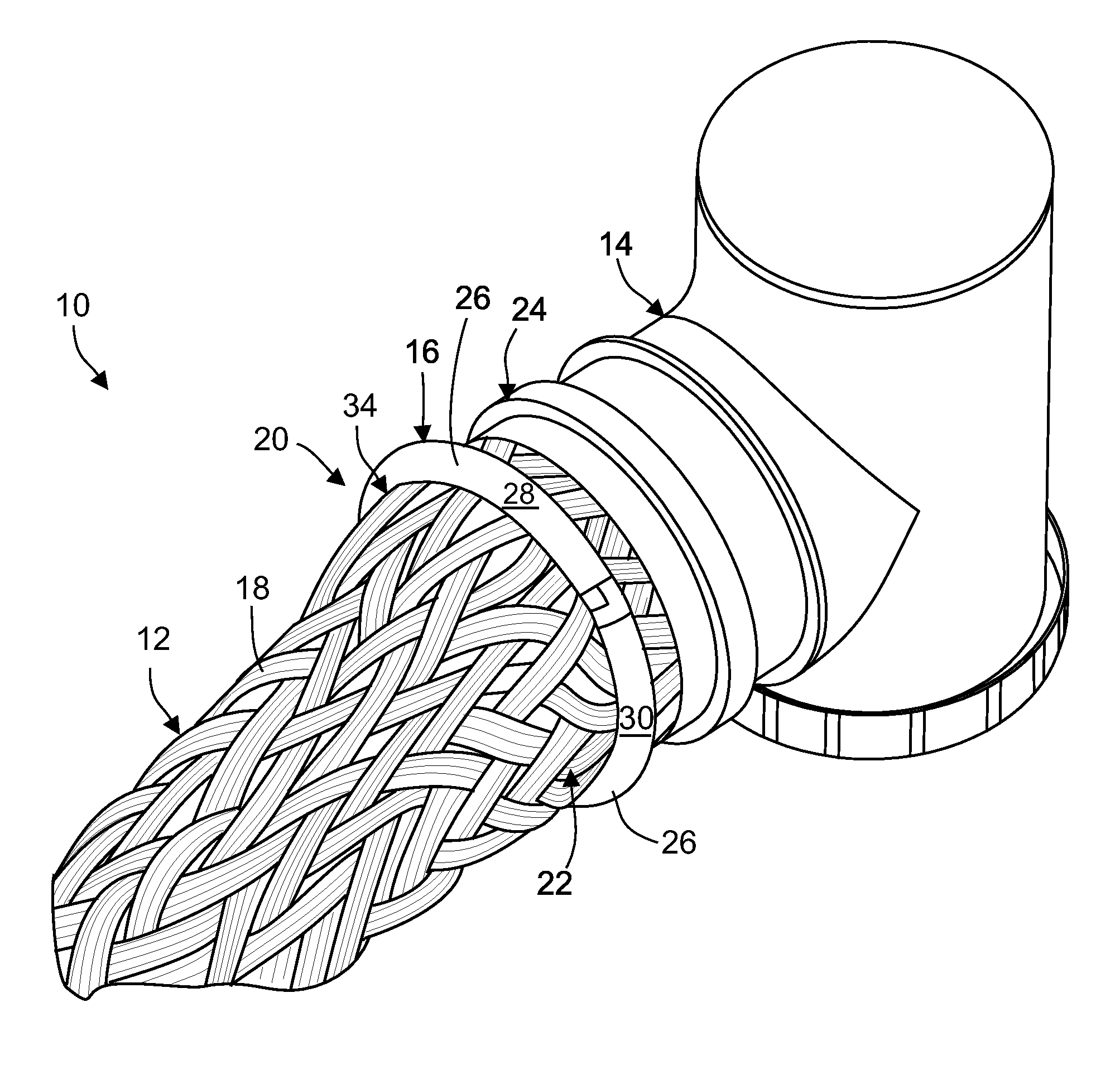 Attachment Ring for Attaching a Shield of an Electrical Cable to a Backshell