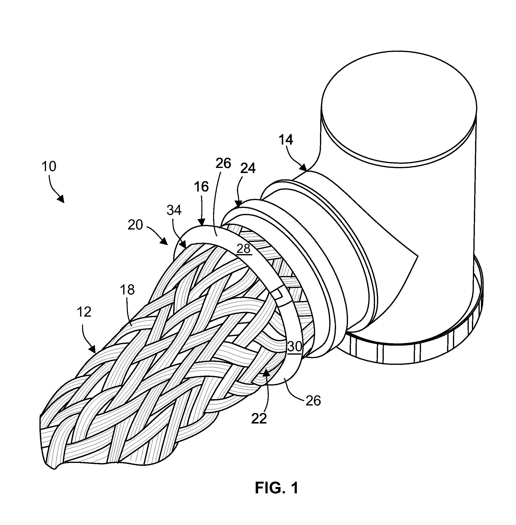 Attachment Ring for Attaching a Shield of an Electrical Cable to a Backshell