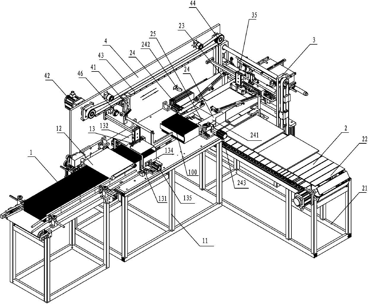 Middle packaging machine