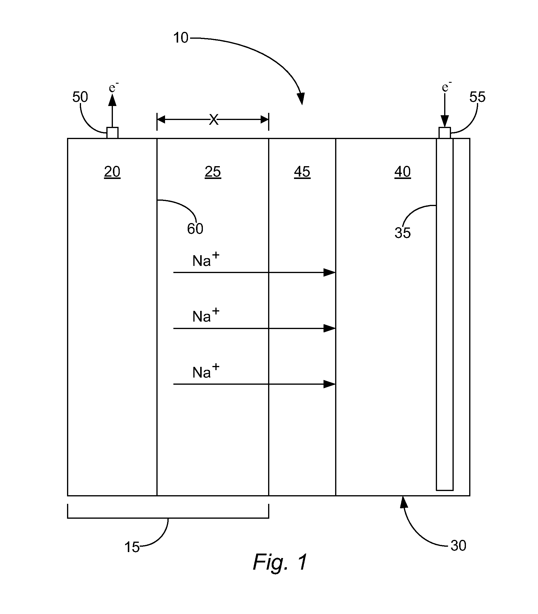 Solid-state sodium-based secondary cell having a sodium ion conductive ceramic separator