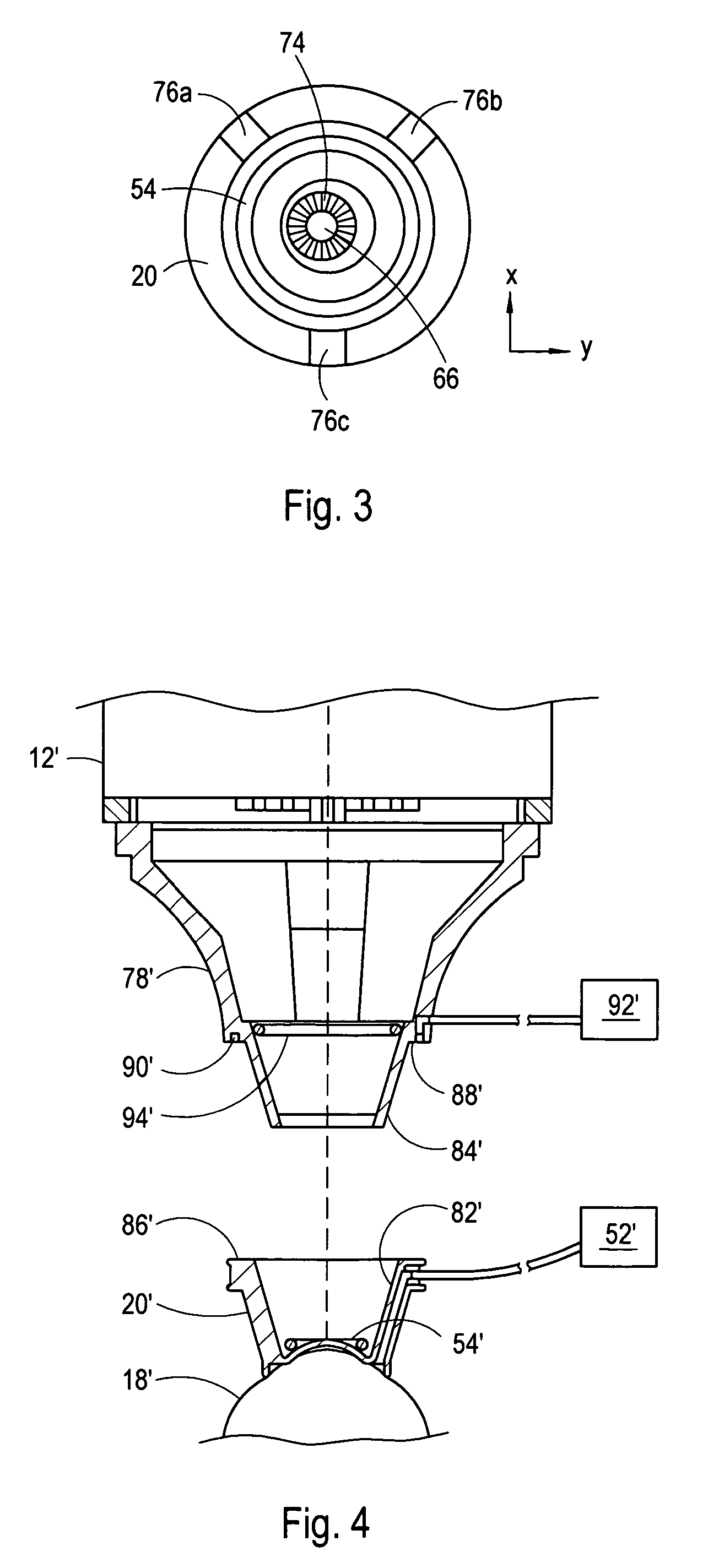 Device and method for aligning an eye with a surgical laser