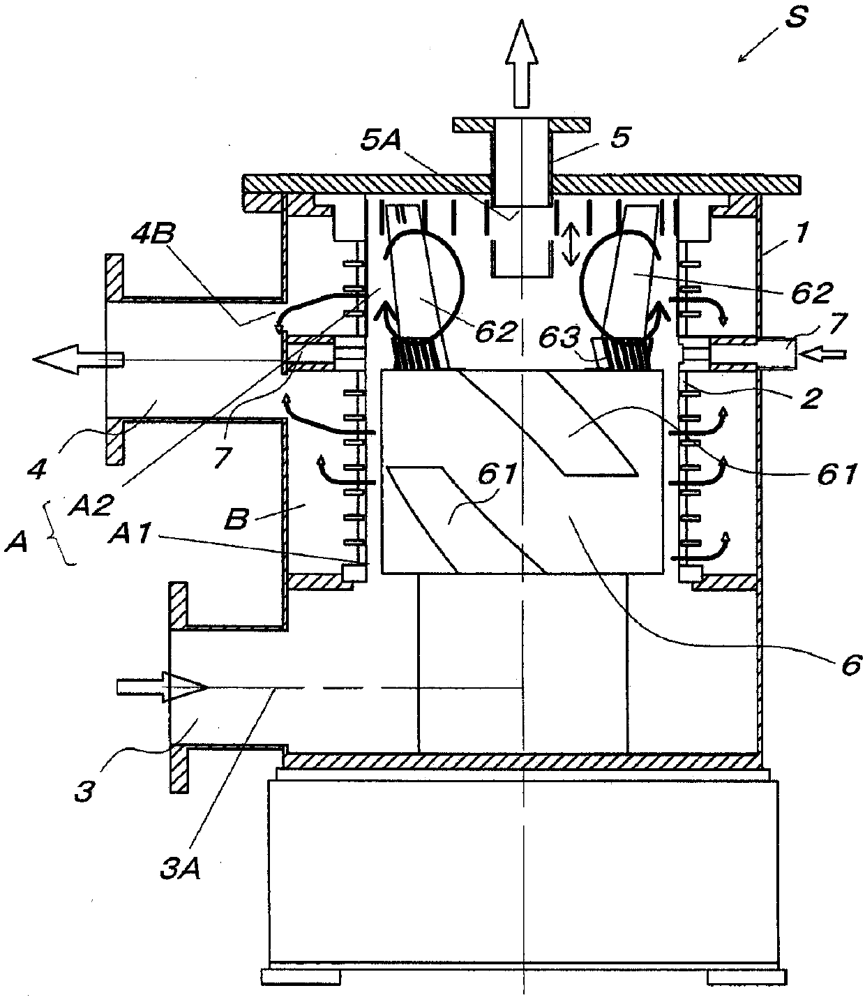 Screening device for paper making