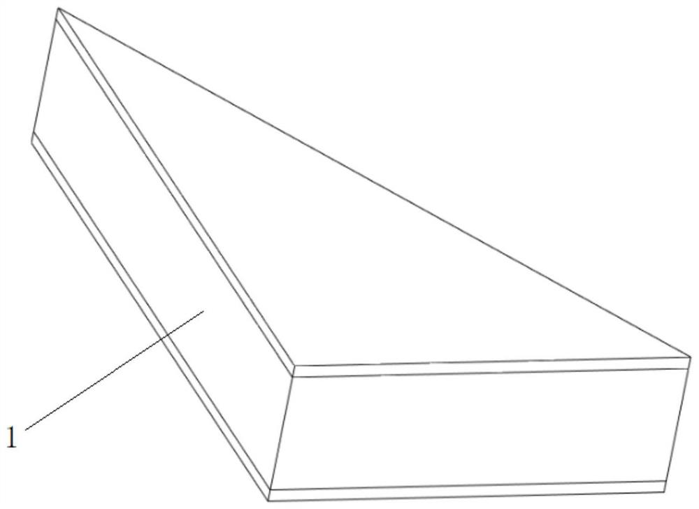 Light high-temperature-resistant control surface structure and canard rudder piece