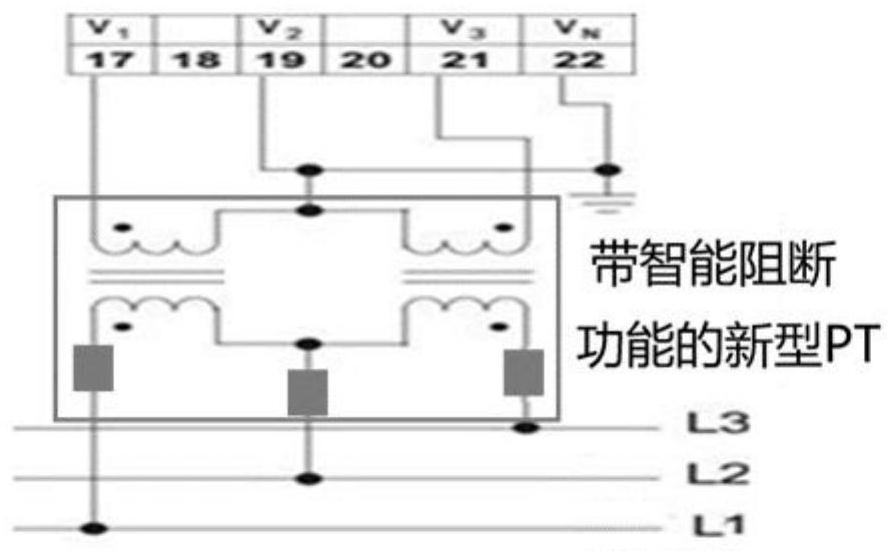 An intelligent blocking device and method for power lines