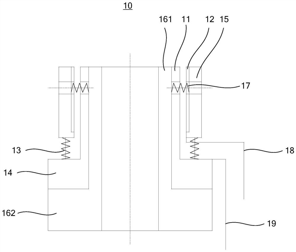 Thimble anti-collision structure and ejector module