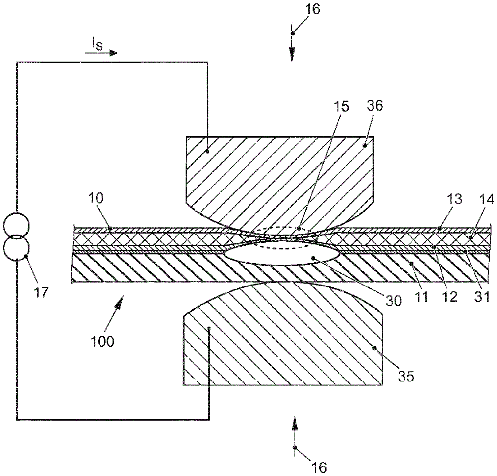 Method and device for joining a composite sheet metal component to another component