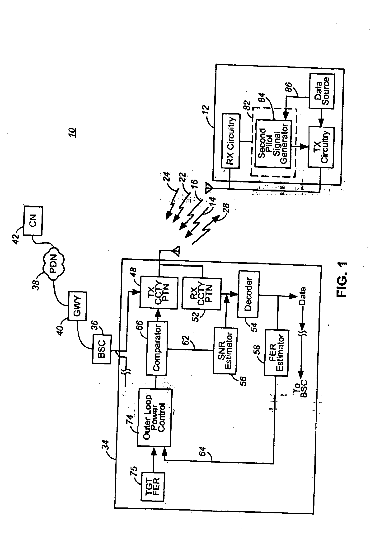 Apparatus and an associated method for facilitating communications in a radio communication system that provides for data communications at multiple data rates