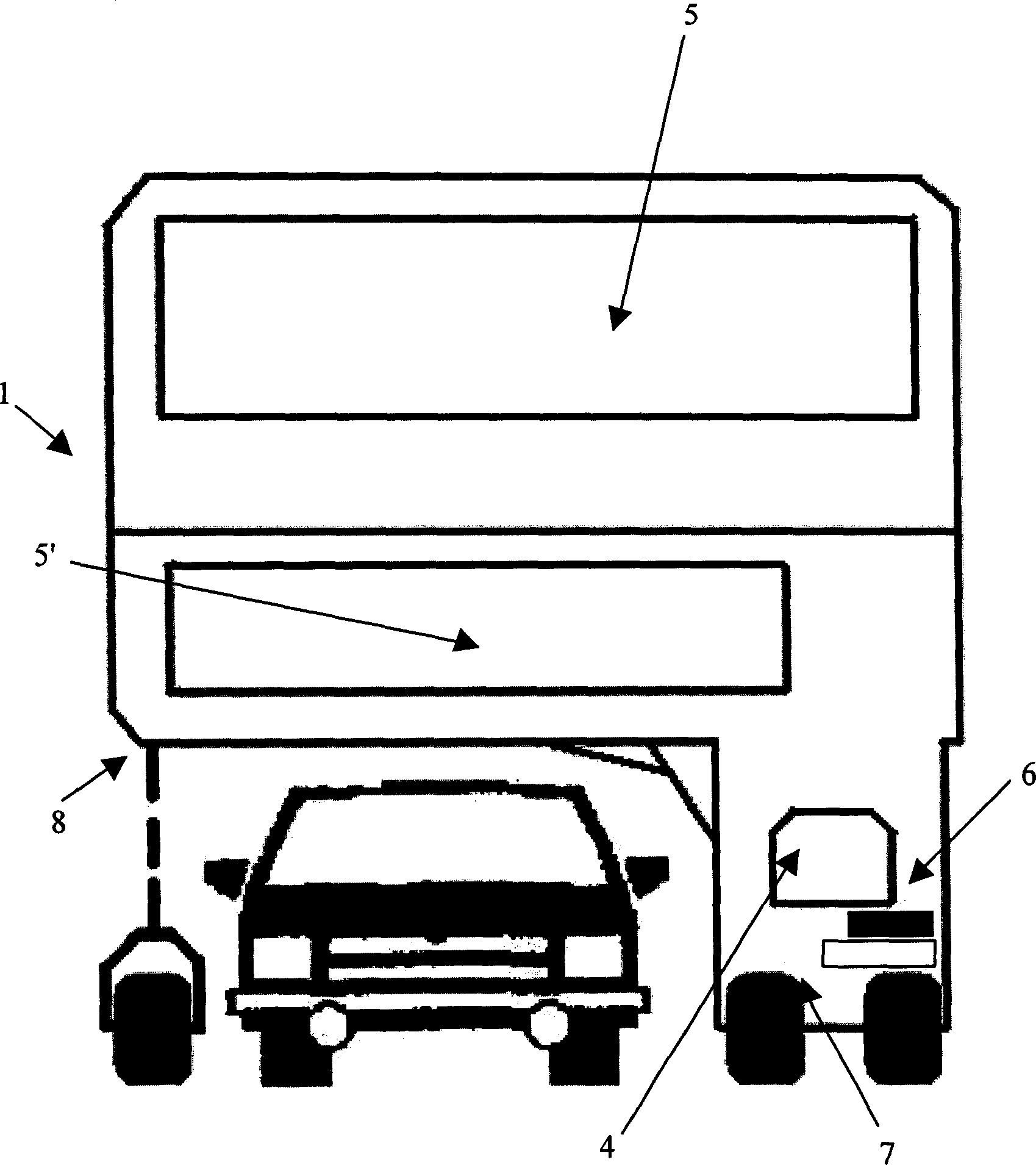 Multiplexing method of traffic road space and its upper vehicle