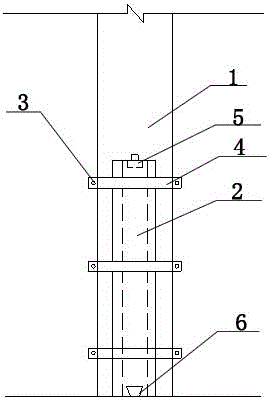 A kind of repair structure with inlaid inlaid root of ancient building column