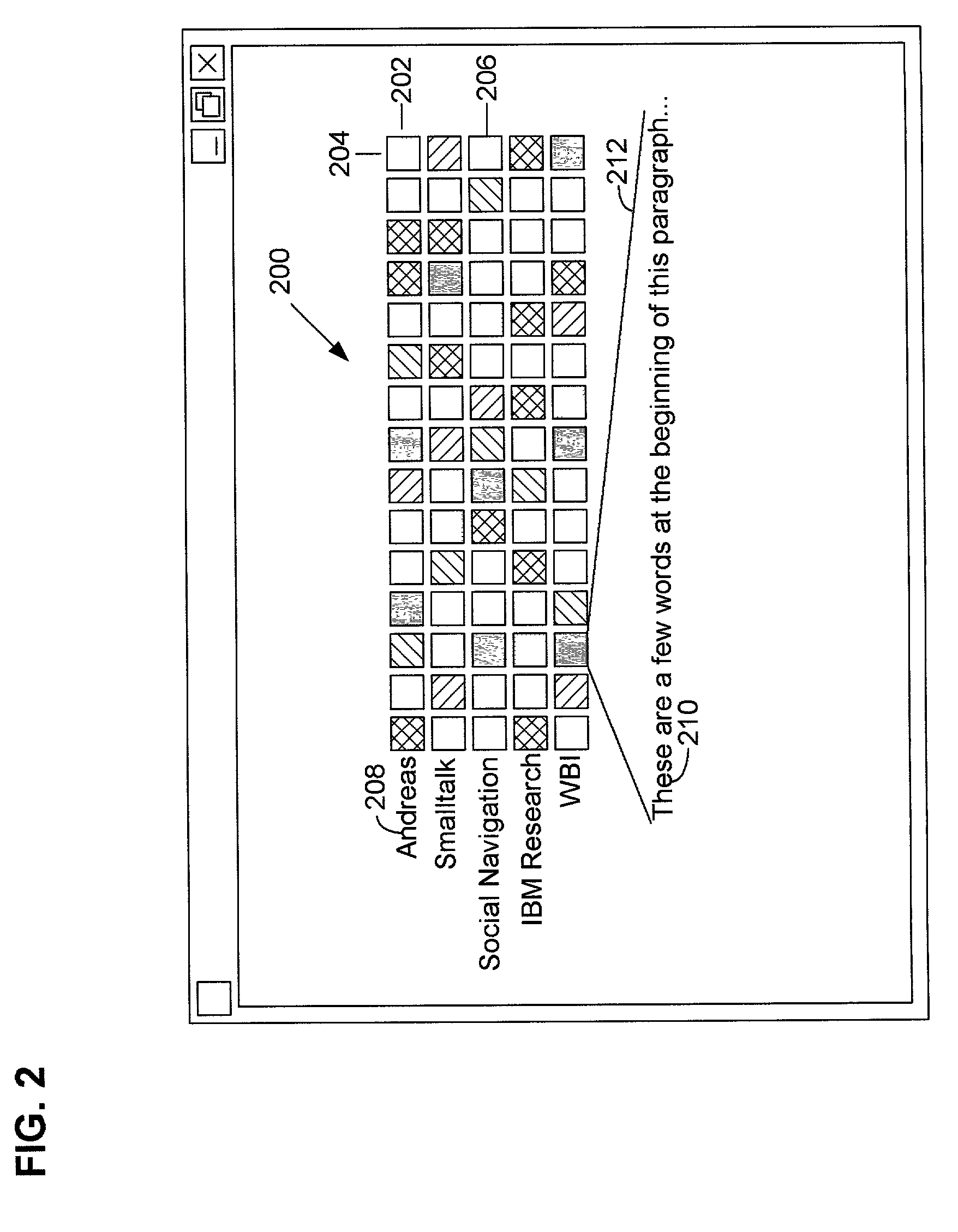 System and method for visualizing and navigating content in a graphical user interface