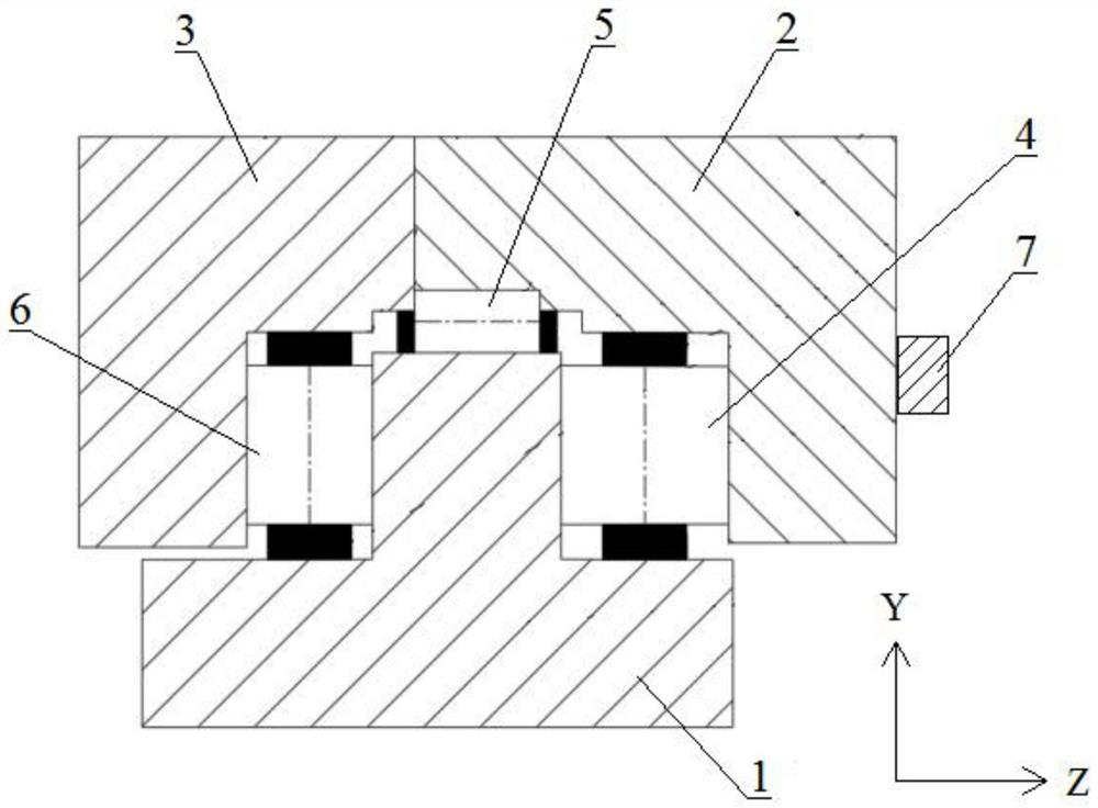 Method for acquiring load distribution state of multi-row roller turntable bearing in real time