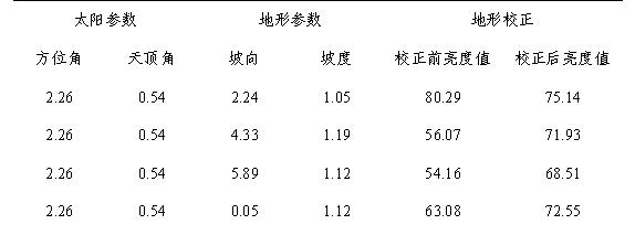 Terrain correction method for remote sensing image based on micro terrain