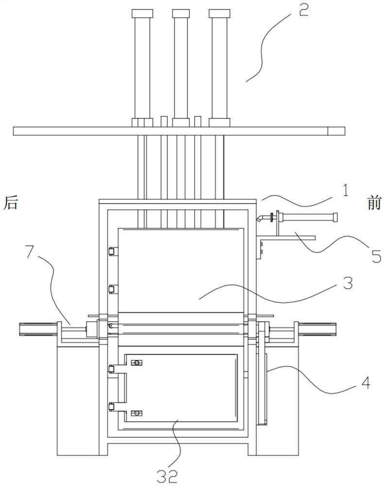 Straw mixing foaming forming mechanism for cake-shaped bricks