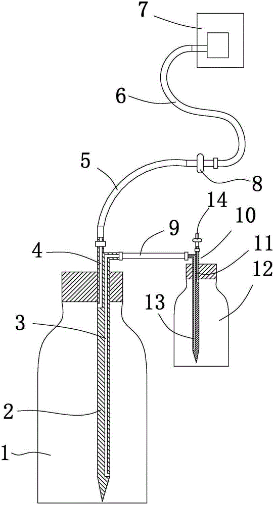 Disposable split type sterile medicine dispensing infusion apparatus and disposable medicine dispensing infusion method