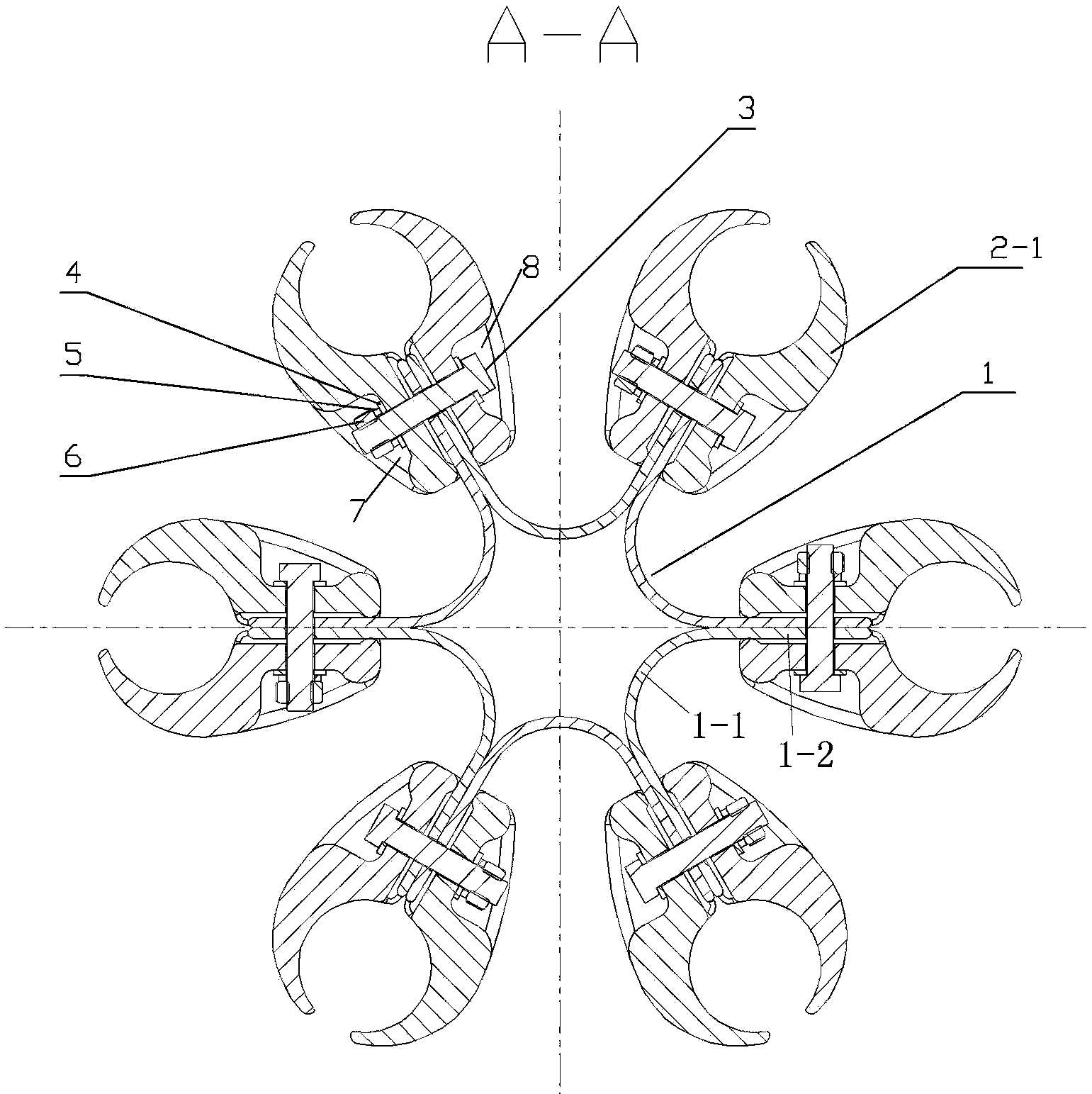 Wire clamp mounting structure and lead wire partitioning rod with the same