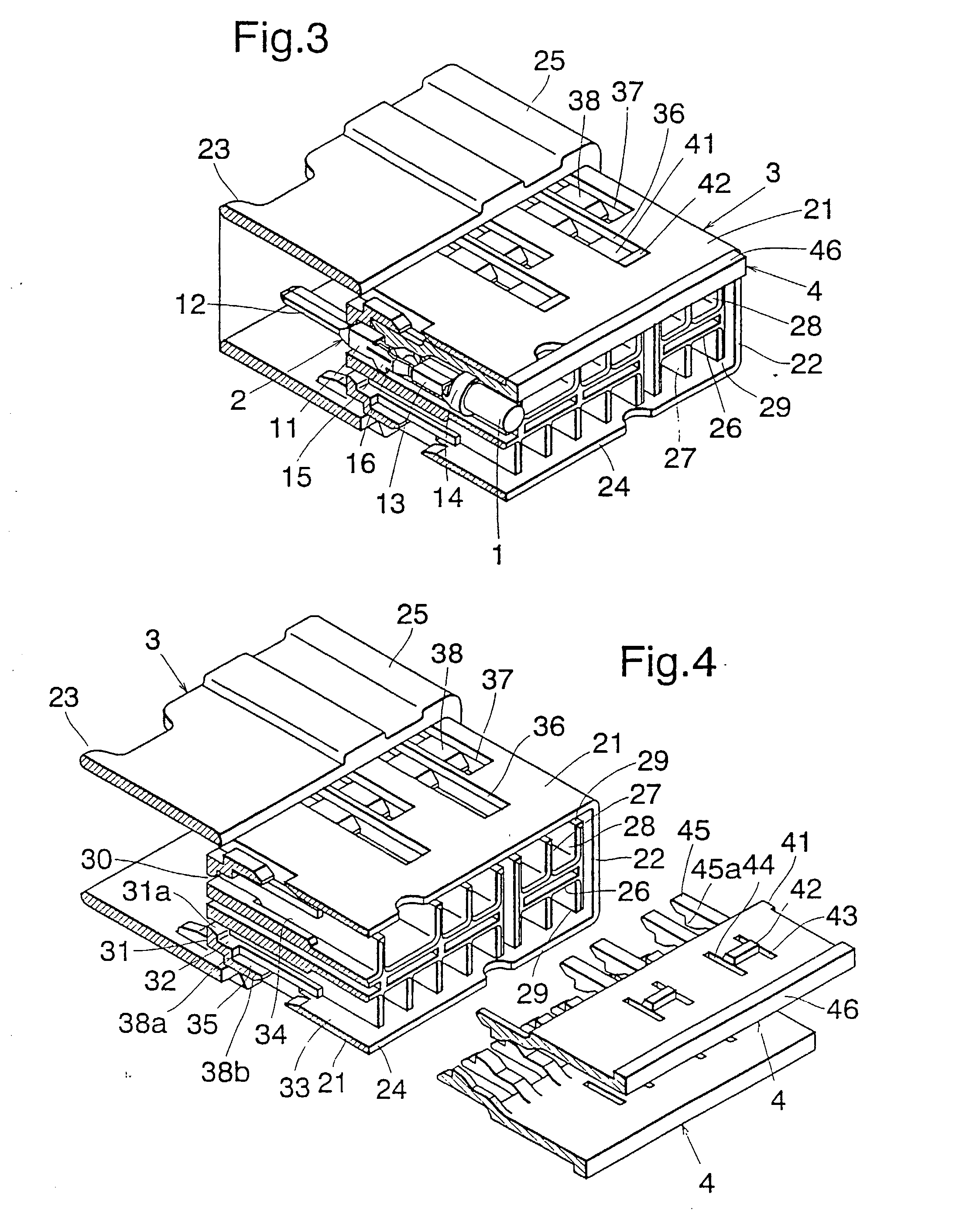 Electric connector permitting testing of electric conductivity of terminals in provisional locking position