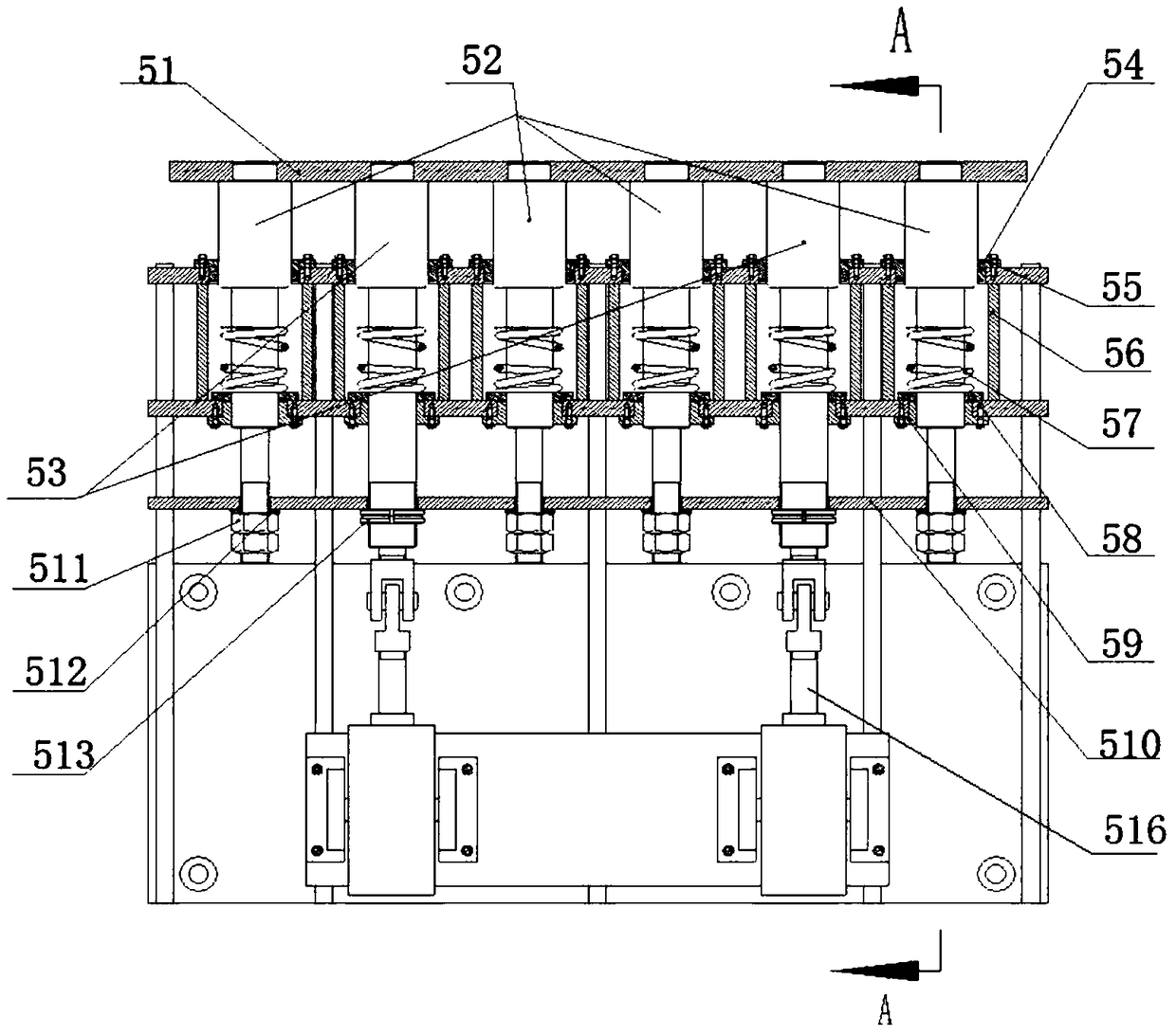 Billet feeding buffer device, billet feeding system and operation method thereof