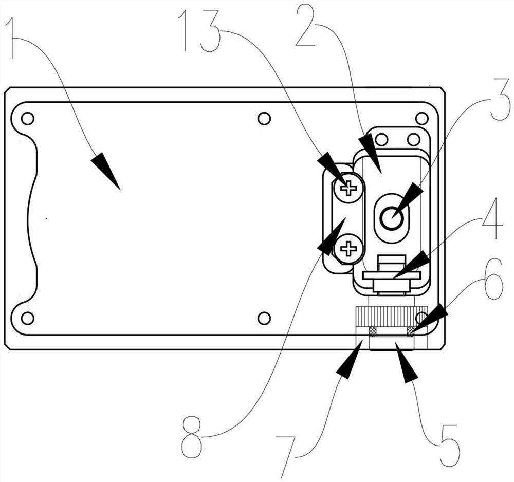 Adjusting system of open type red dot sighting telescope