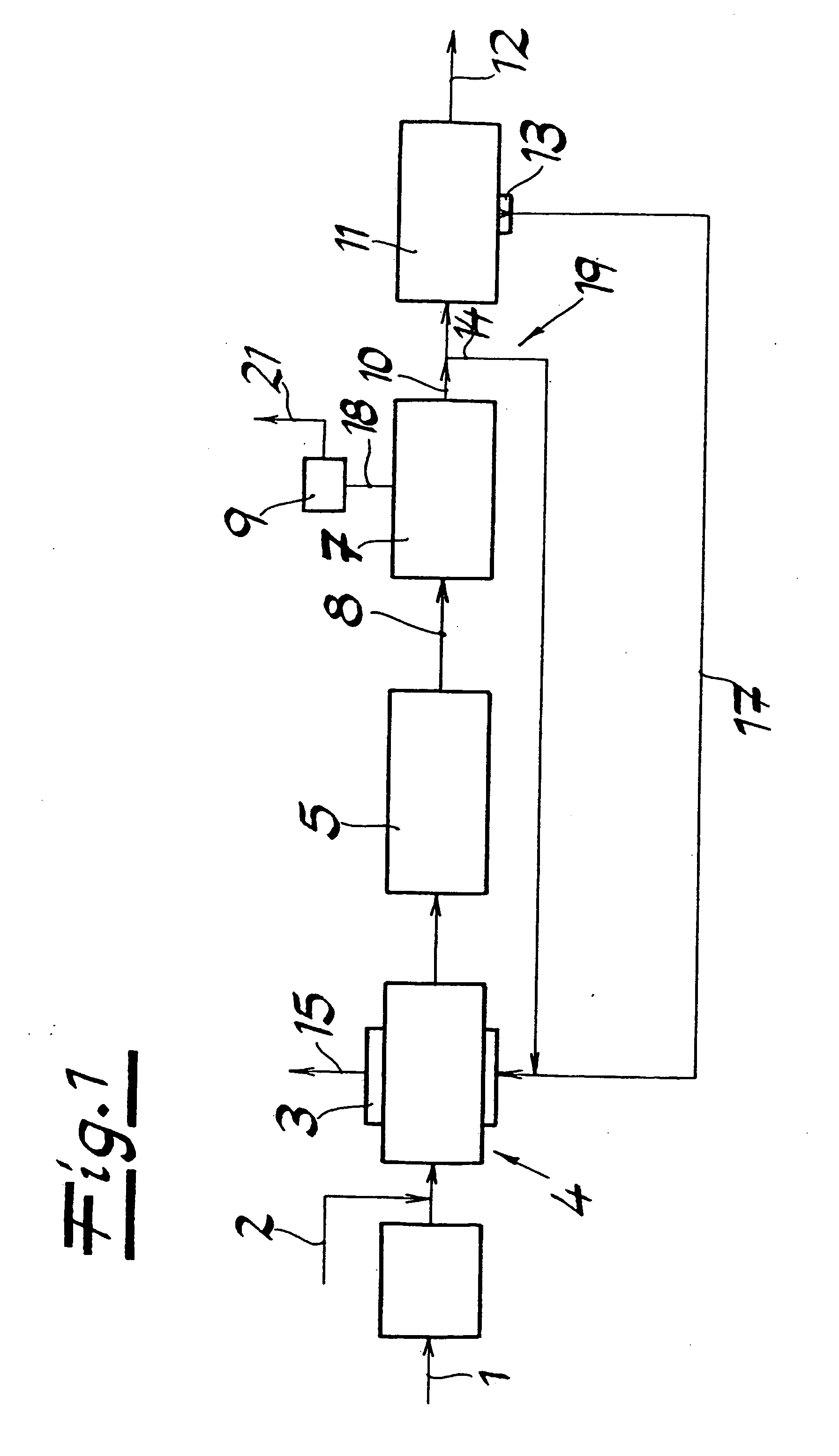 System for extracting hydrogen from a gas containing methane