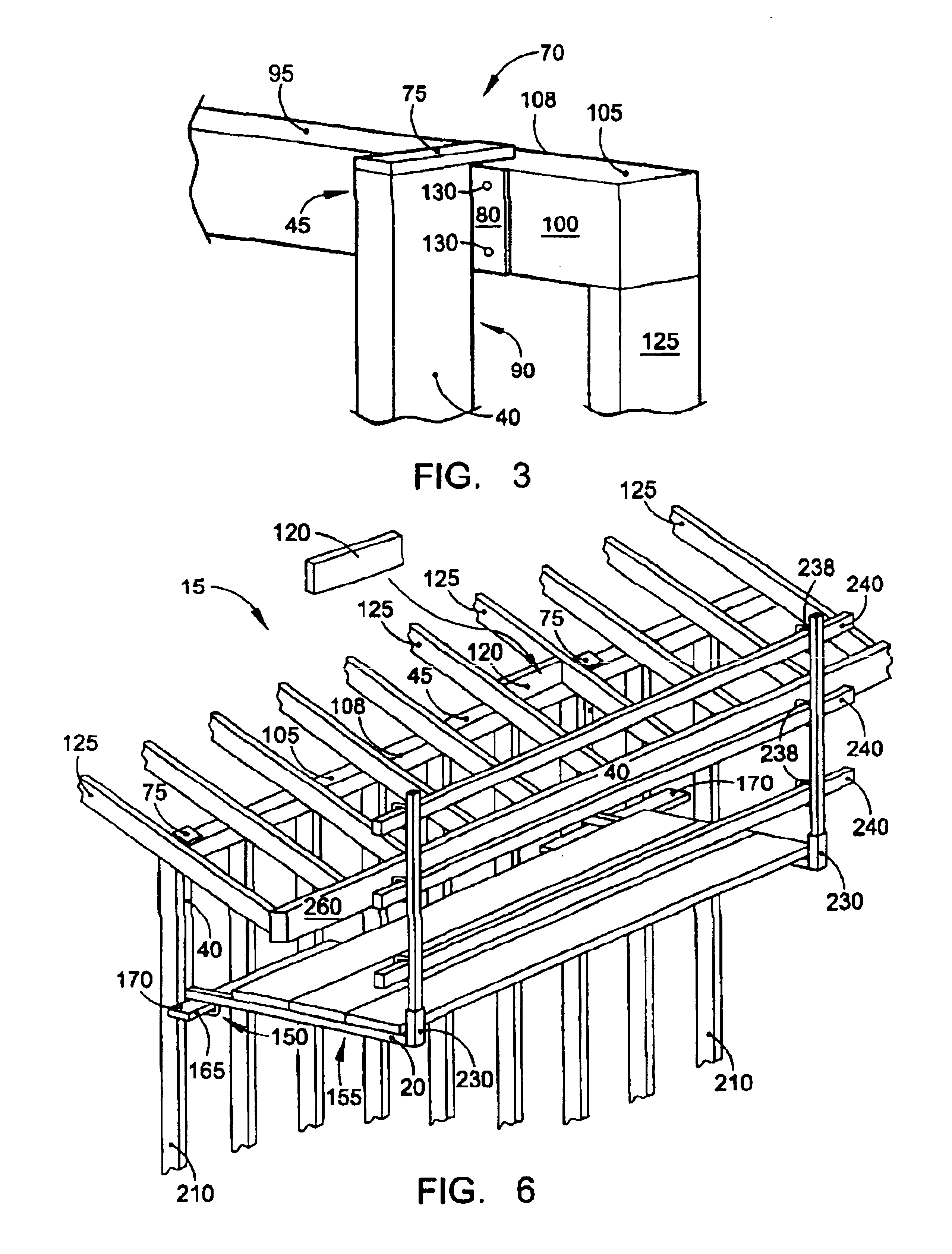 Suspended scaffolding system