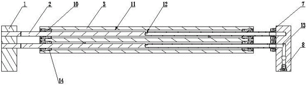 Rigid oil guiding device capable of achieving reciprocate motion