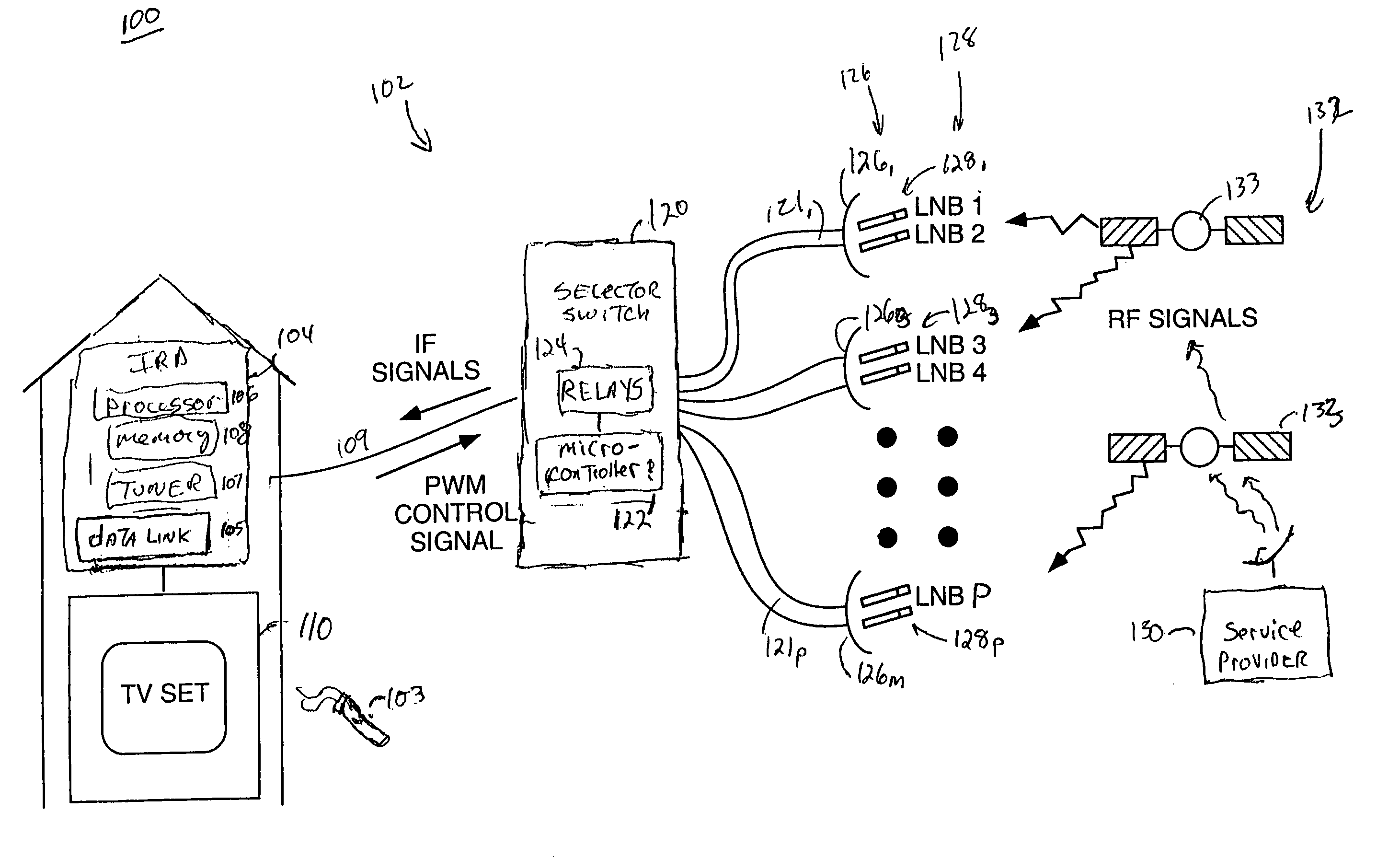 Method and apparatus for selecting a satellite signal