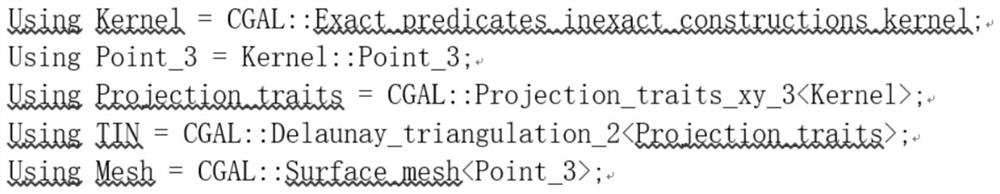 Section extraction method based on point cloud mathematical model