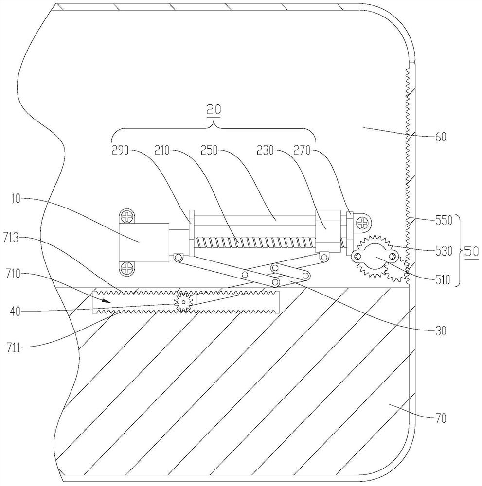 Double-screen telescopic device and double-screen mobile terminal