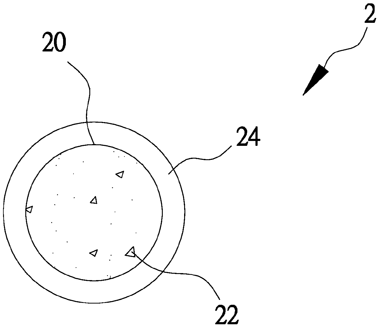 Temperature difference slow release structure of active particles