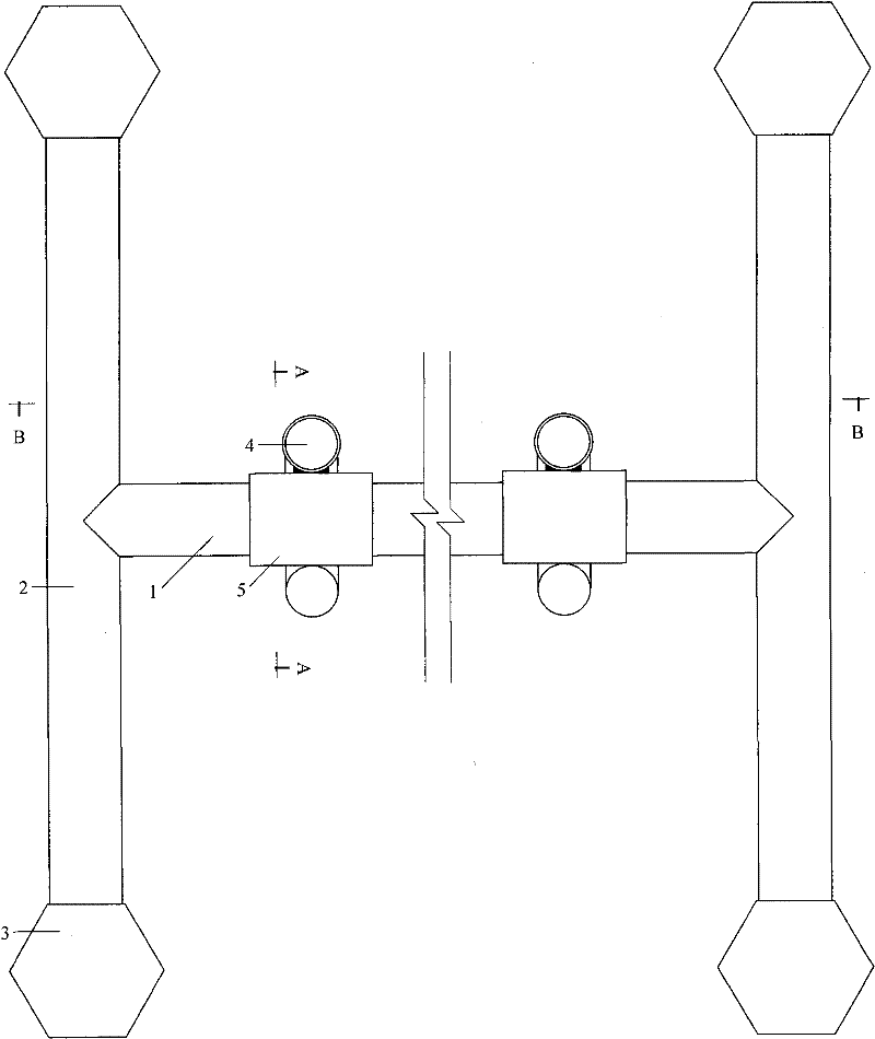 Novel barricade rib used for negative bending moment rib