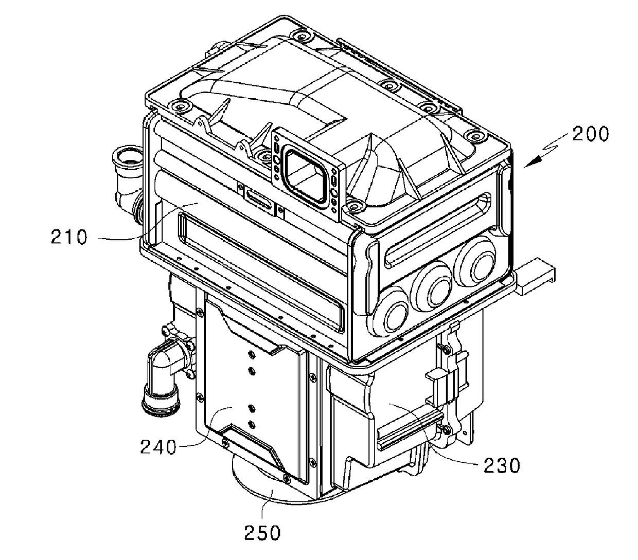 Heat medium circulation structure and hot water temperature control method for micro combined heat and power generator